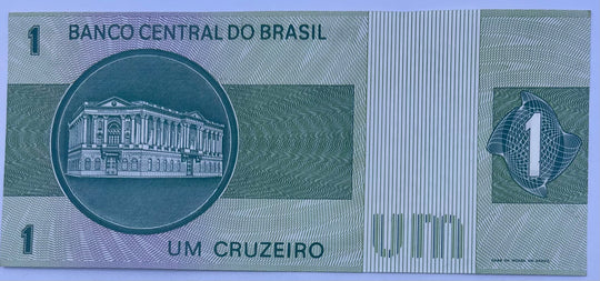 Brazil 1980 1 Cruzeiro P-191 Used World Banknote Currency Cool Coins & Notes 