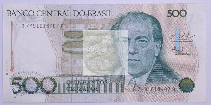Brazil 1986 500 Cruzados P-212a UNC, Banknote - Cool Coins & Notes
