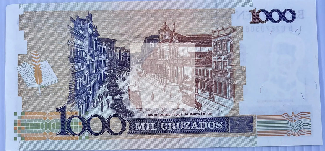 Brazil 1989 1 Cruzado P-216 UNC World Banknote Currency Cool Coins & Notes 