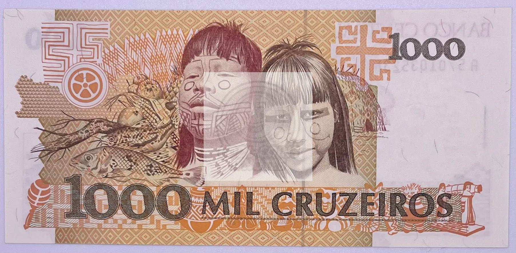 Brazil 1990-91 P-231 1000 Cruzeiros UNC World Paper Money Banknote - Cool Coins & Notes