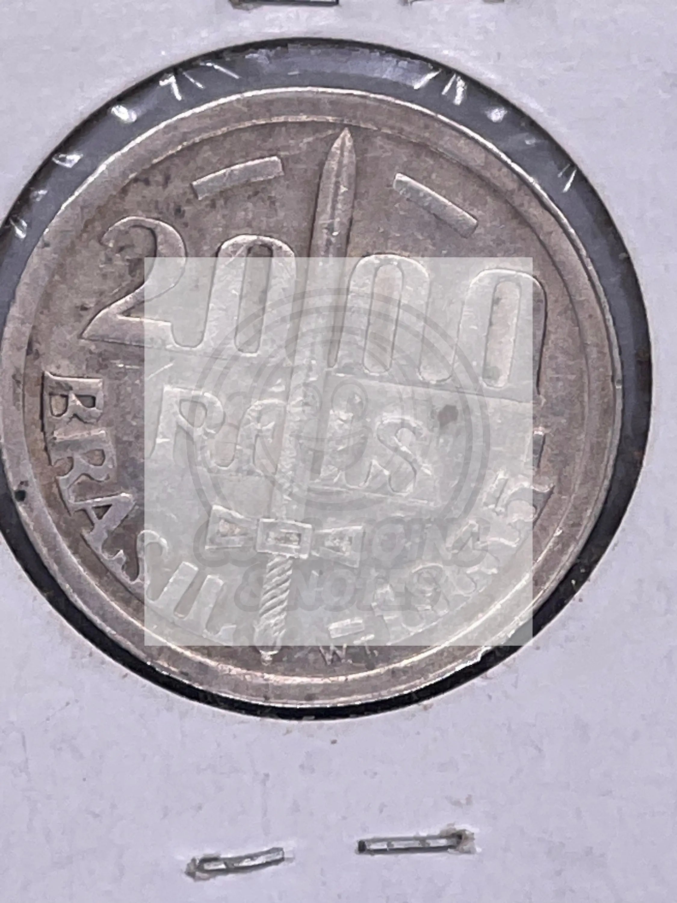 Brazil 2000 Reis 1935 XF Silver Coin - Cool Coins & Notes