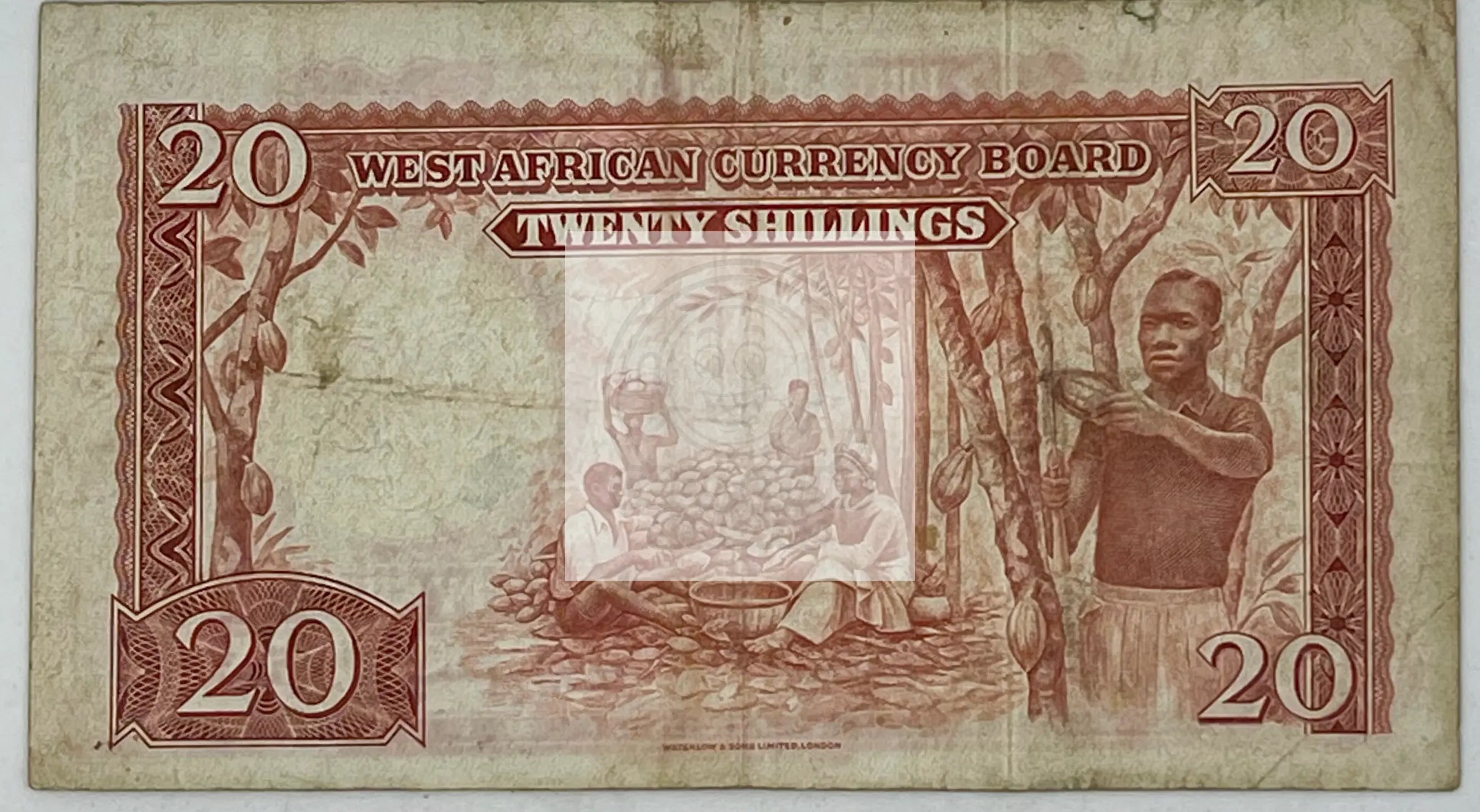 British West Africa 1953 20 Shillings P10a, Used World Banknote - Cool Coins & Notes