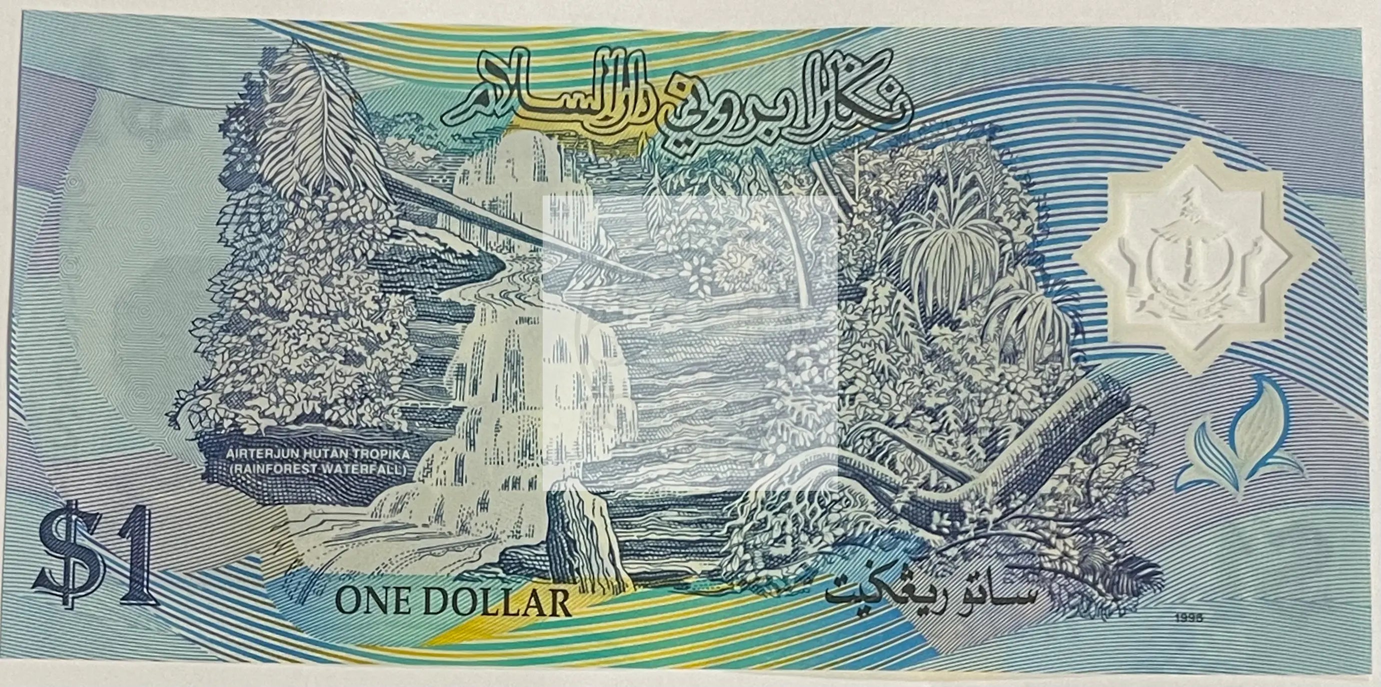 Brunei 1996 1 Ringgit, 1996, P-22a UNC, Polymer World Banknote Currency - Cool Coins & Notes