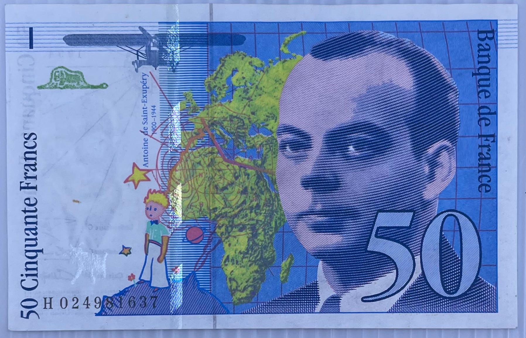 1994 France 50 Francs P-157 Circulated World Banknote