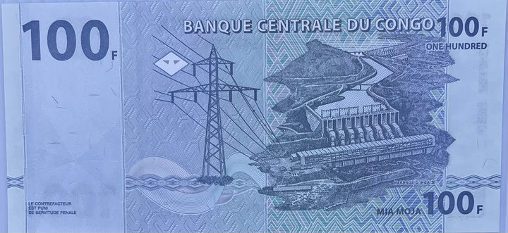 2000 Congo 100 Francs P-92A UNC World Banknote