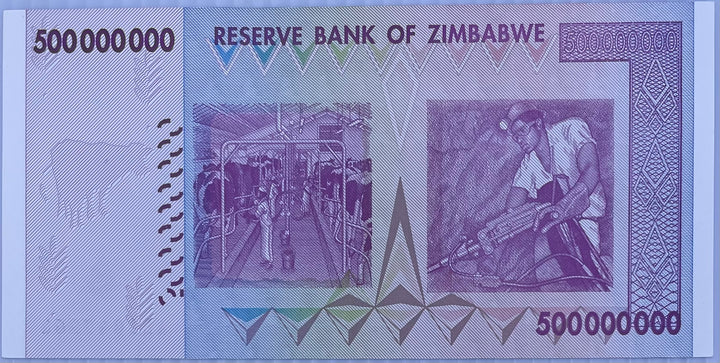 2008 Zimbabwe $500 Million Dollars P-82 UNC World Banknote