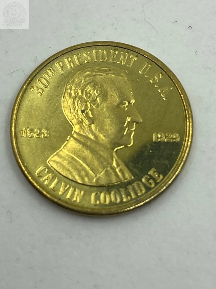 CALVIN COOLIDGE 1923-1929 PRESIDENTIAL MEDAL COIN TOKEN XF - Cool Coins & Notes