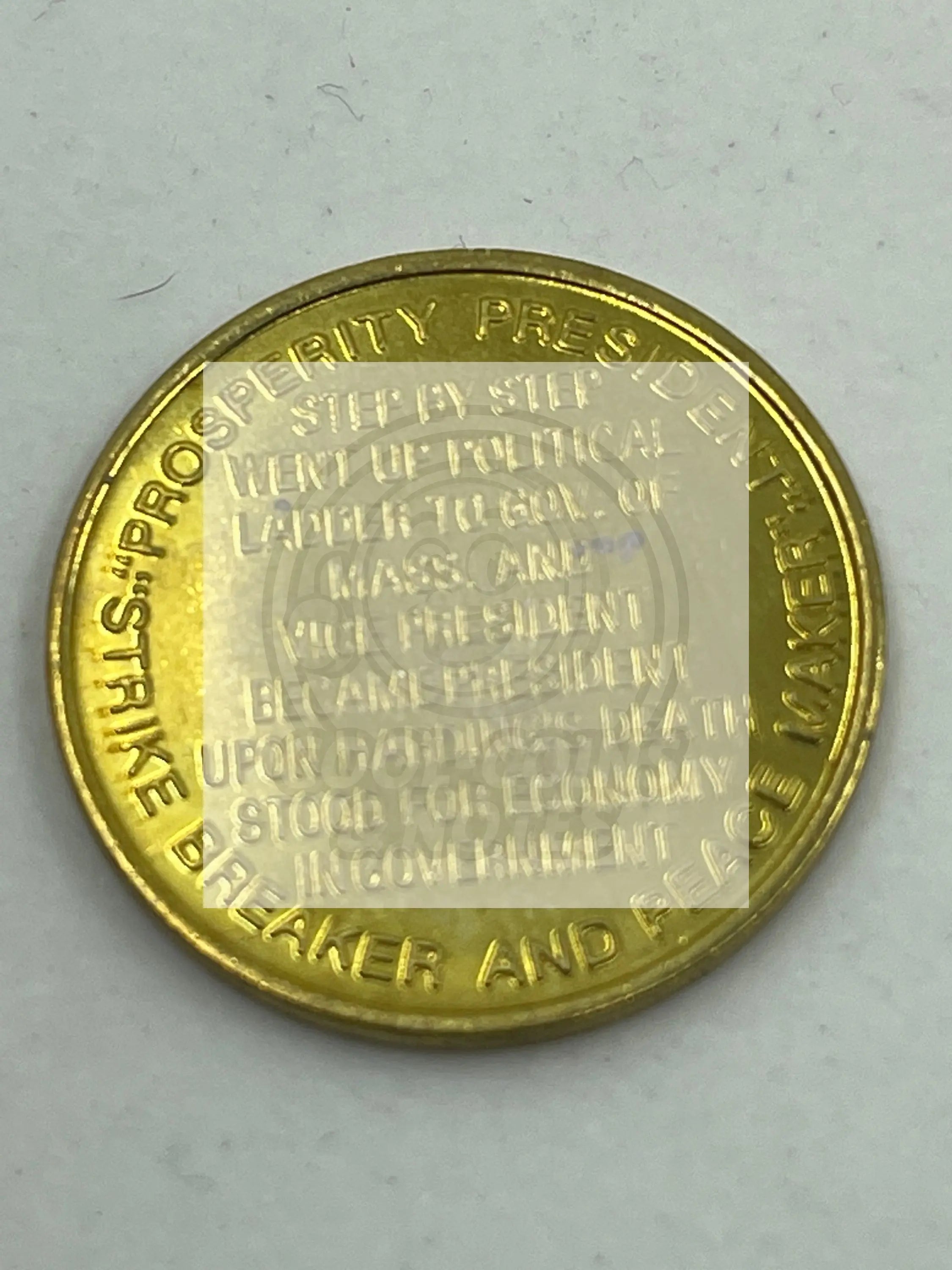 CALVIN COOLIDGE 1923-1929 PRESIDENTIAL MEDAL COIN TOKEN XF - Cool Coins & Notes