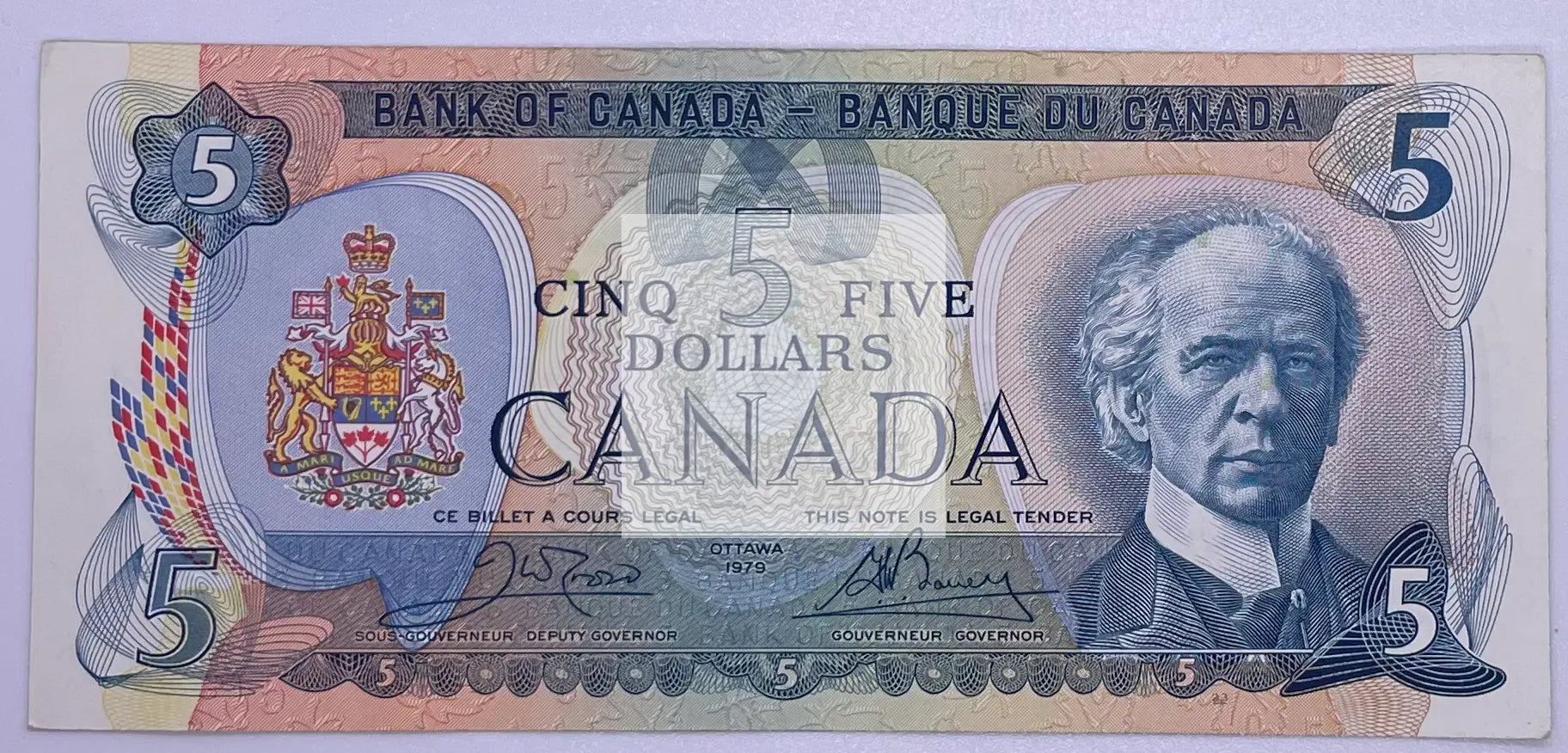 CANADA - 5 Dollars (1979) P-92a, Used Banknote - Cool Coins & Notes