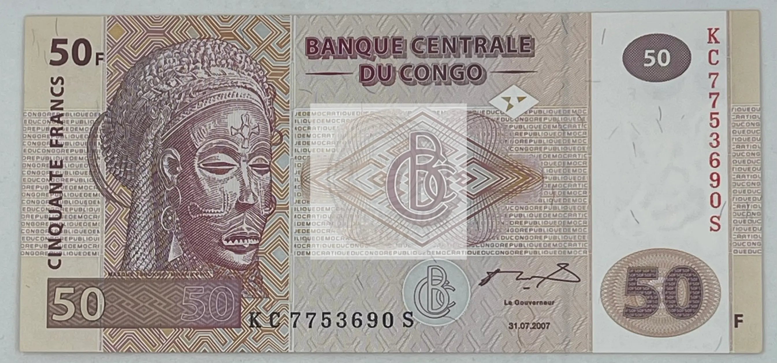 CONGO 50 Francs, 2007, P-97, UNC World Banknote - Cool Coins & Notes