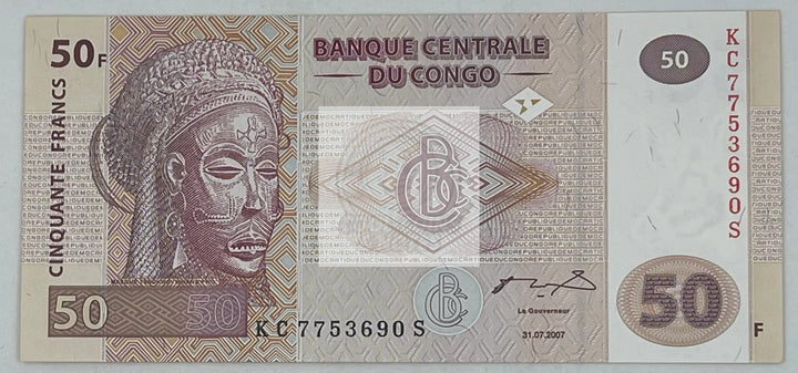 CONGO 50 Francs, 2007, P-97, UNC World Banknote - Cool Coins & Notes