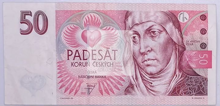 CZECH REPUBLIC 50 Korun 1997, P-17 - Cool Coins & Notes