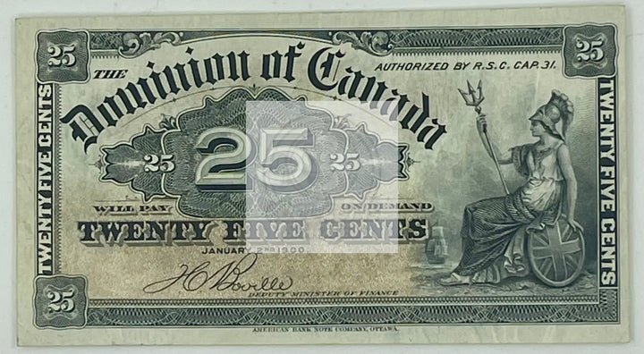 Canada 1900 25 Cents P96, Used Banknote - Cool Coins & Notes