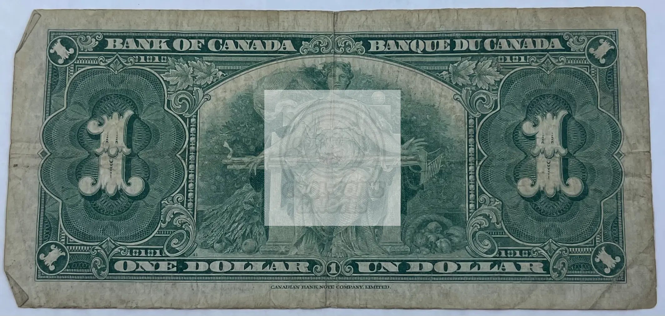 Canada 1937 $1 banknote featuring King George VI portrait and Canadian heritage design