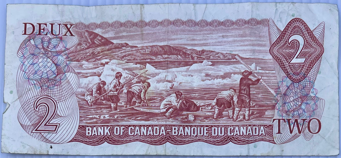 Canada 1974 2 Dollars P-86 QEII Used World Banknote - Cool Coins & Notes