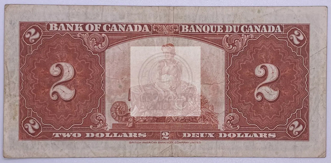 Canada 2 dollars 1937 Gordon / Towers P-59b - Cool Coins & Notes