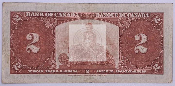 Canada 2 dollars 1937 Gordon / Towers P-59b - Cool Coins & Notes
