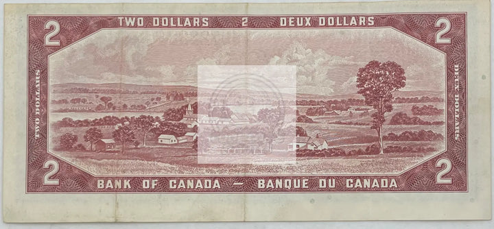 Canada 2 dollars 1954 P-76a, Used Banknote - Cool Coins & Notes
