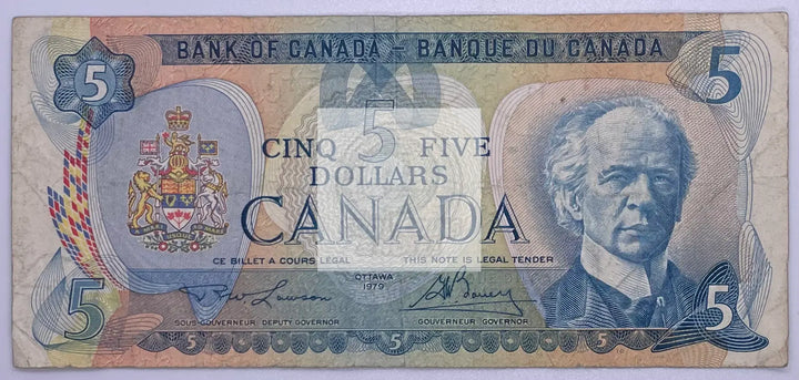 Canada, 5 Dollars, 1979, P-92, Used Banknote - Cool Coins & Notes