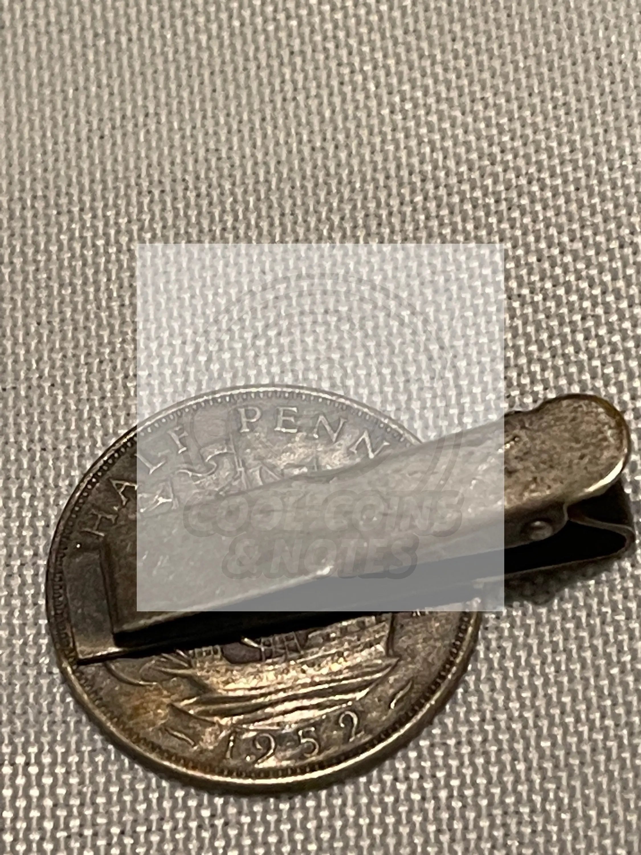 Canadian Half Penny Tie Clip - Cool Coins & Notes