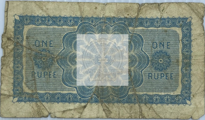 Ceylon 1925-1936 1 Rupee P-16b.1, Used World Banknote Currency - Cool Coins & Notes