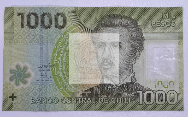 Chile 1000 Pesos 2014 Polymer Banknote, Used - Cool Coins & Notes