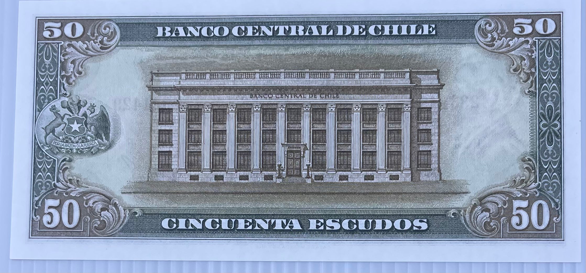 Chile 1973-1975 50 Escudos P-140 UNC World Banknote Cool Coins & Notes 