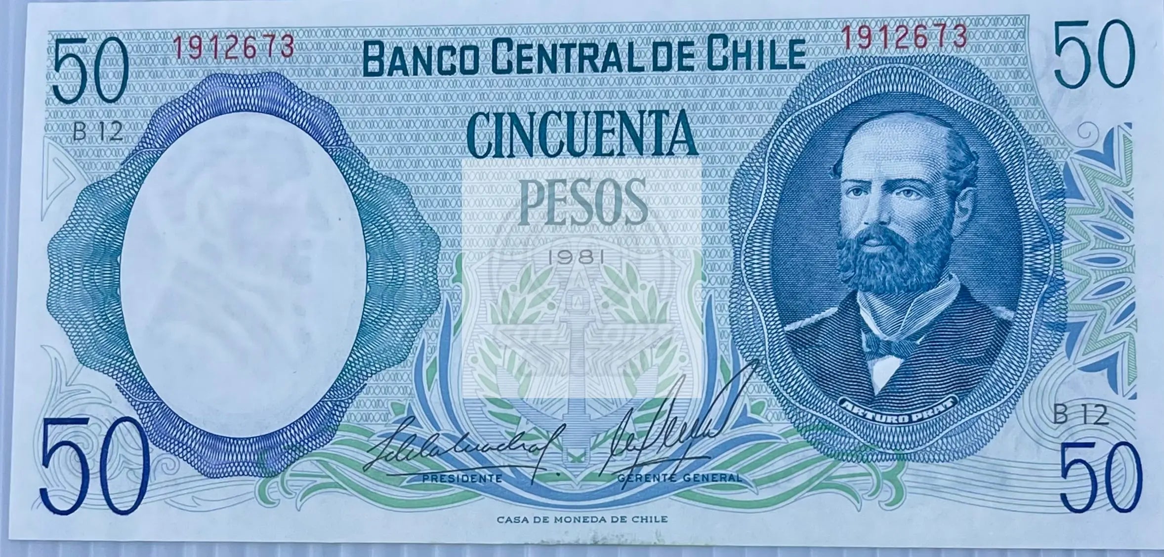Chile 1981 50 Pesos P-151b UNC Banknote - Cool Coins & Notes