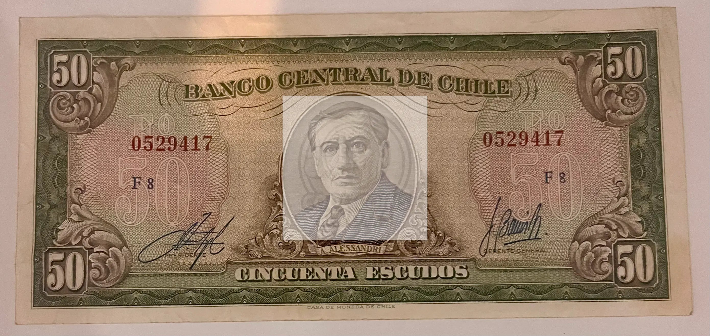 Chile,50 Escudo, ND (1964) P-140b - Cool Coins & Notes