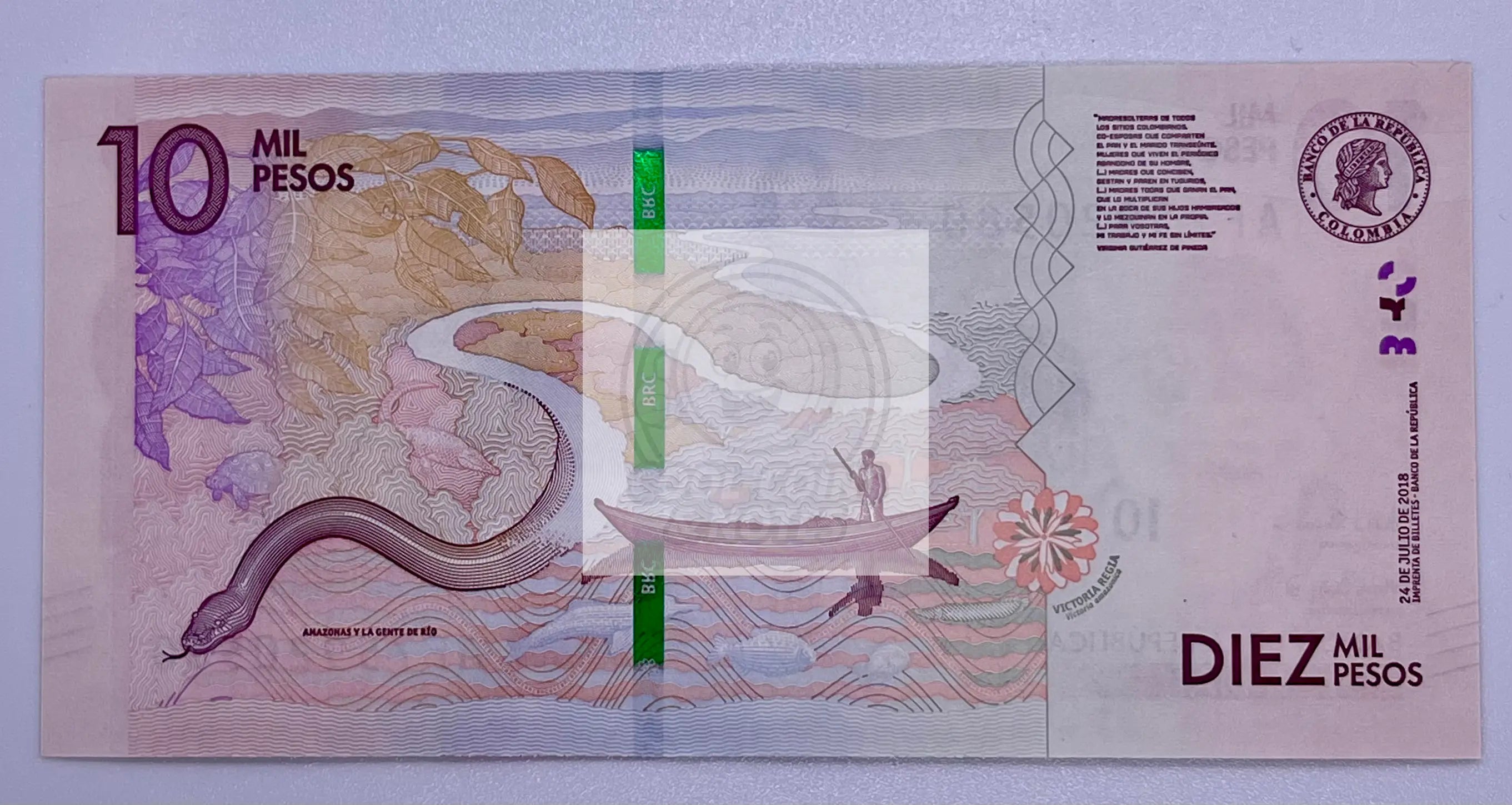 Colombia 10000 Pesos 2019 UNC World Banknote. 10 Mil Pesos - Cool Coins & Notes