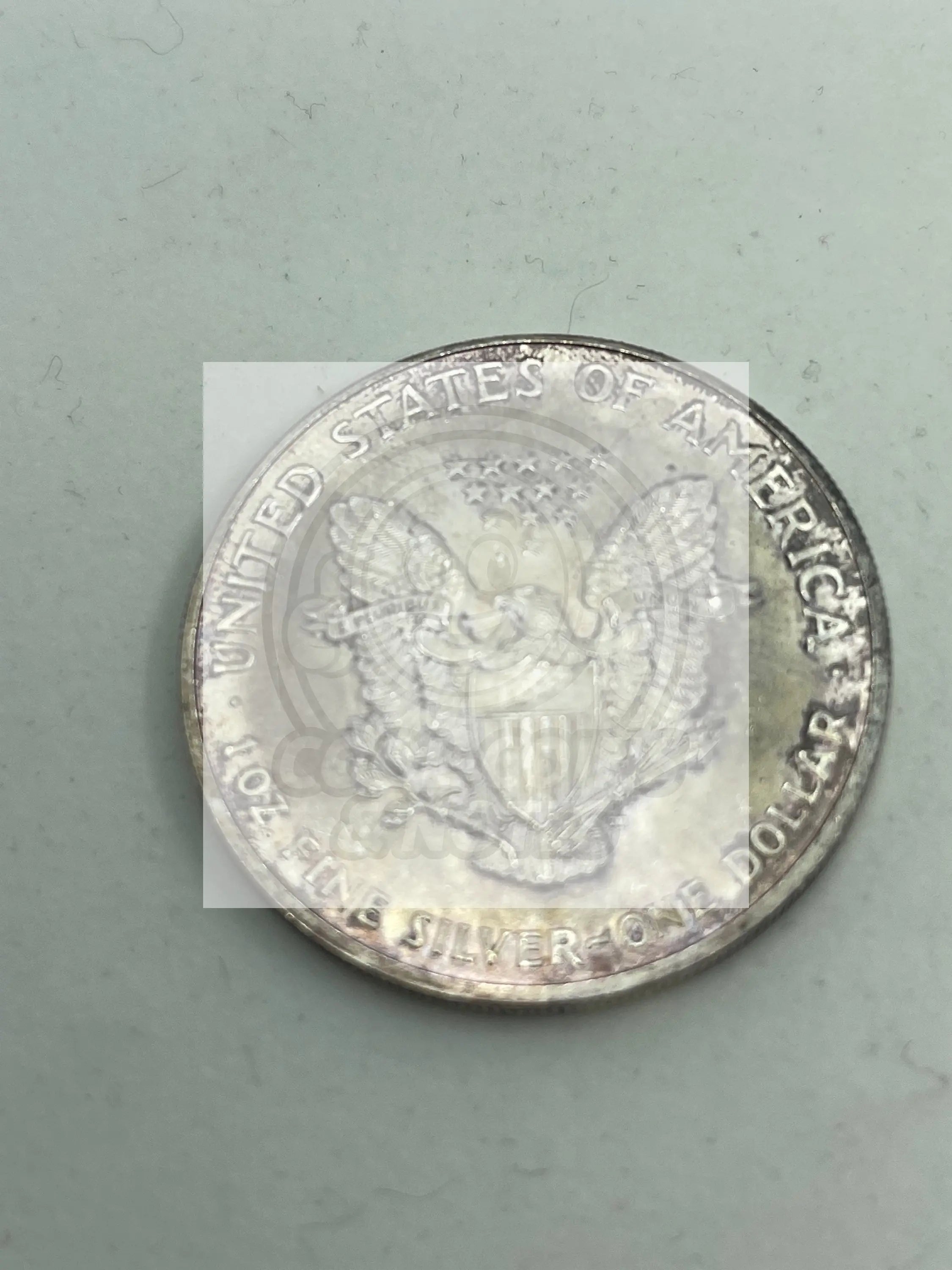 Colorized Spaceship Columbia American Silver Eagle - Cool Coins & Notes