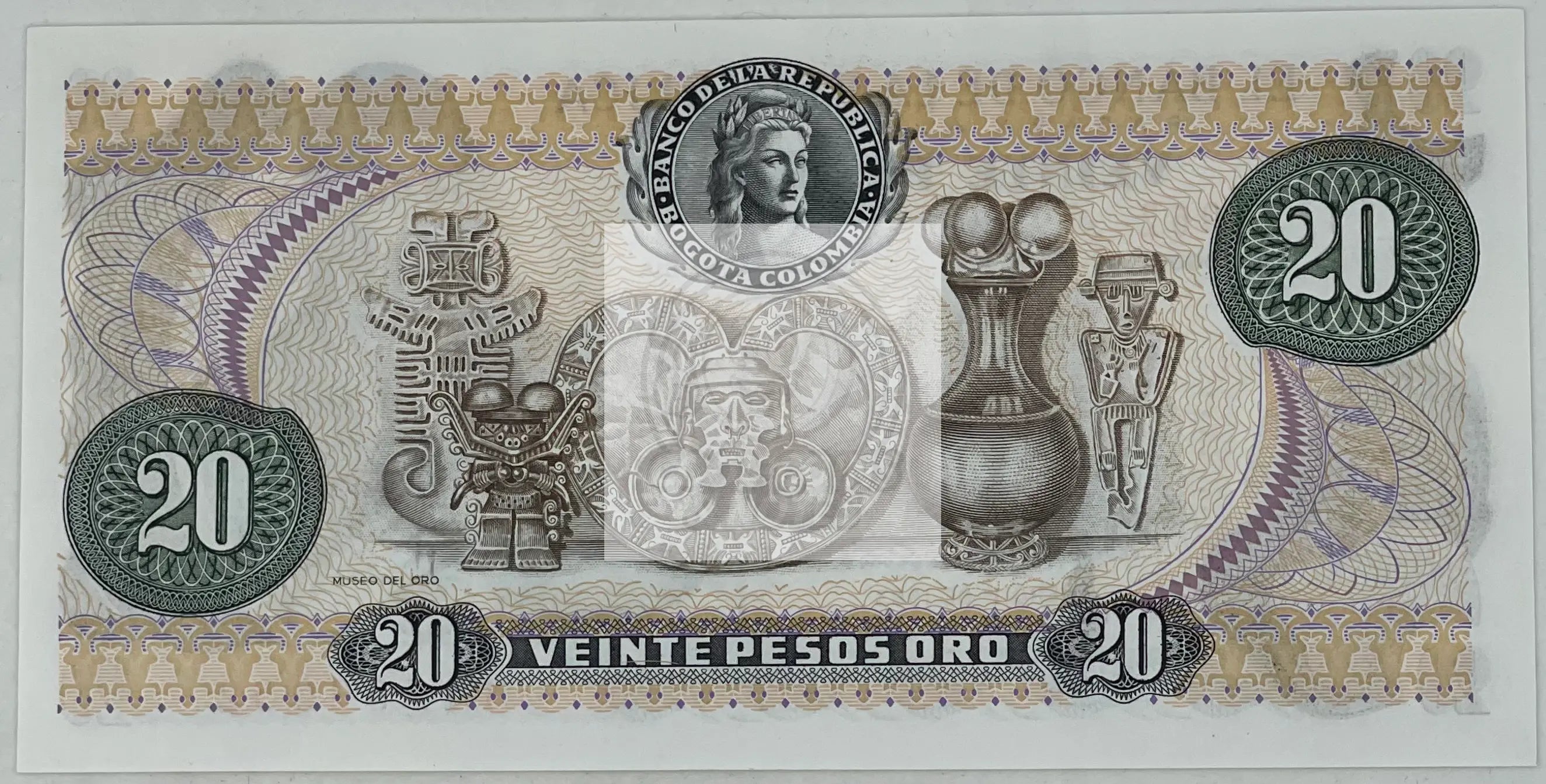 Columbia 1983 20 Pesos Oro P409d UNC, World Banknote - Cool Coins & Notes