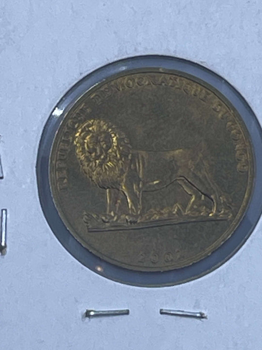 Congo 2002 1 Franc KM 82 UNC Workd Coin Lion