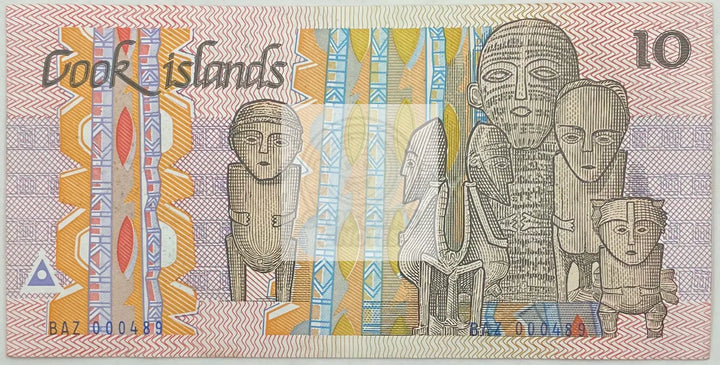 Cook Islands 10 Dollars Banknote, 1987 ND, P-4, UNC - Cool Coins & Notes