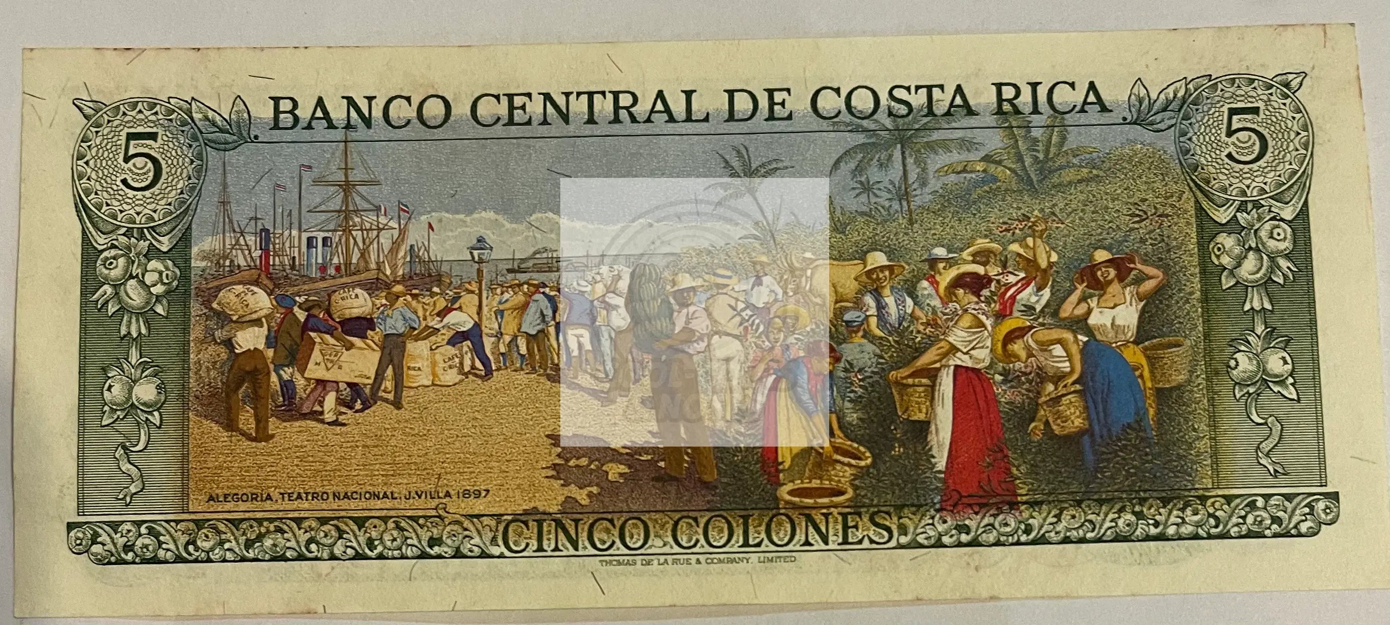 Costa Rica 1983 5 Colones P-236d UNC, Banknote - Cool Coins & Notes
