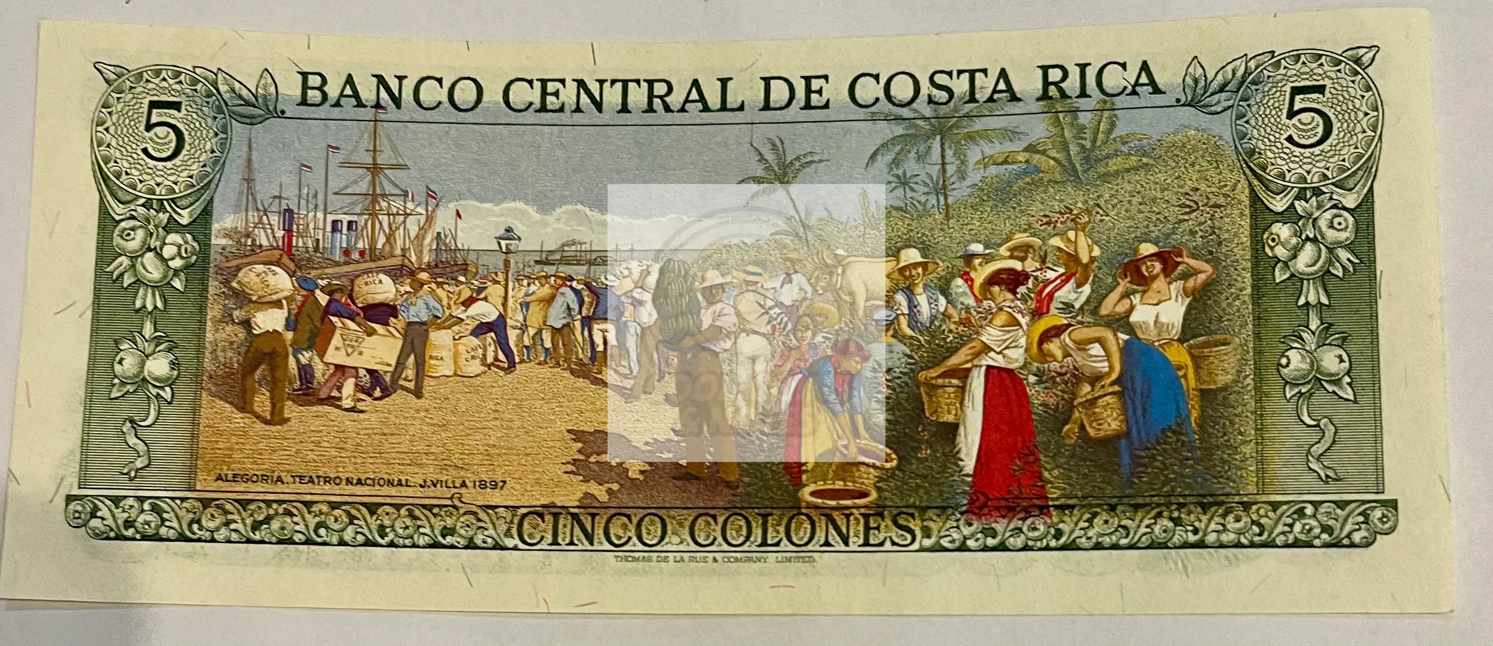 Costa Rica 1984 5 Colones P-236d  UNC, Banknote - Cool Coins & Notes