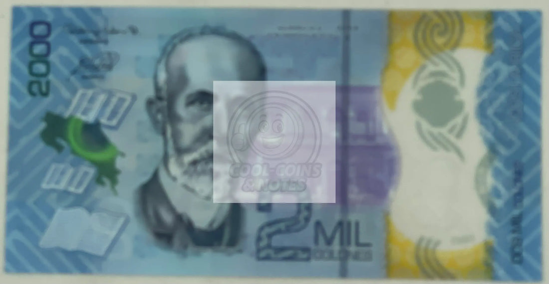 Costa Rica 2018 2000 Colones P-281 UNC SHARK Polymer World Banknote - Cool Coins & Notes