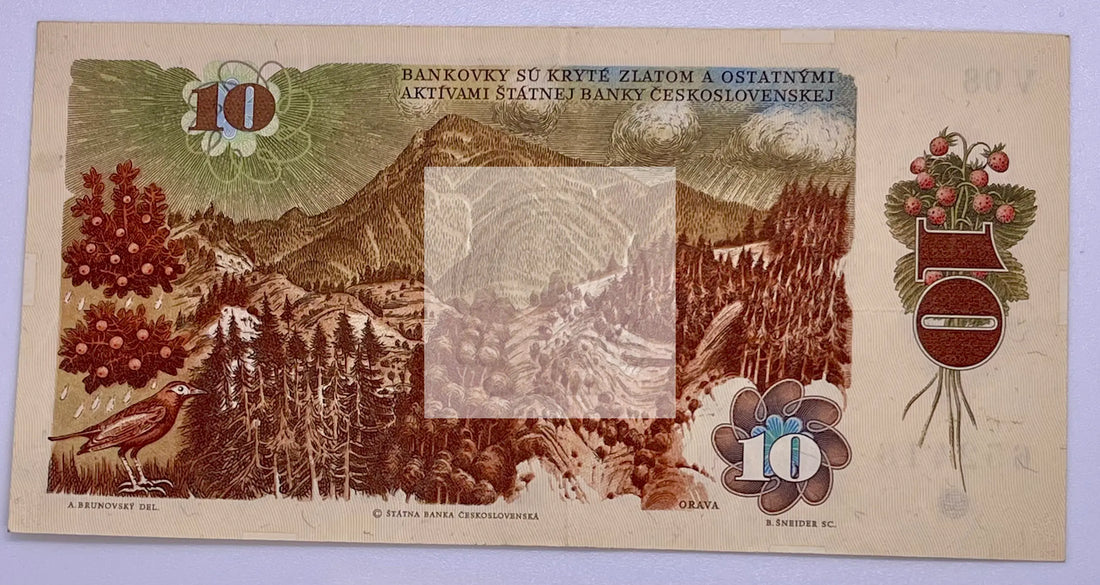 Czechoslovakia 1986 10 Korun P-94 Used Banknote - Cool Coins & Notes