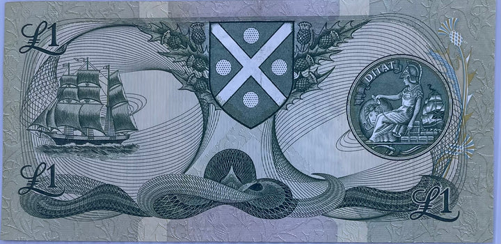 1988 Scotland 1 Pound P-111 Circulated World Banknote