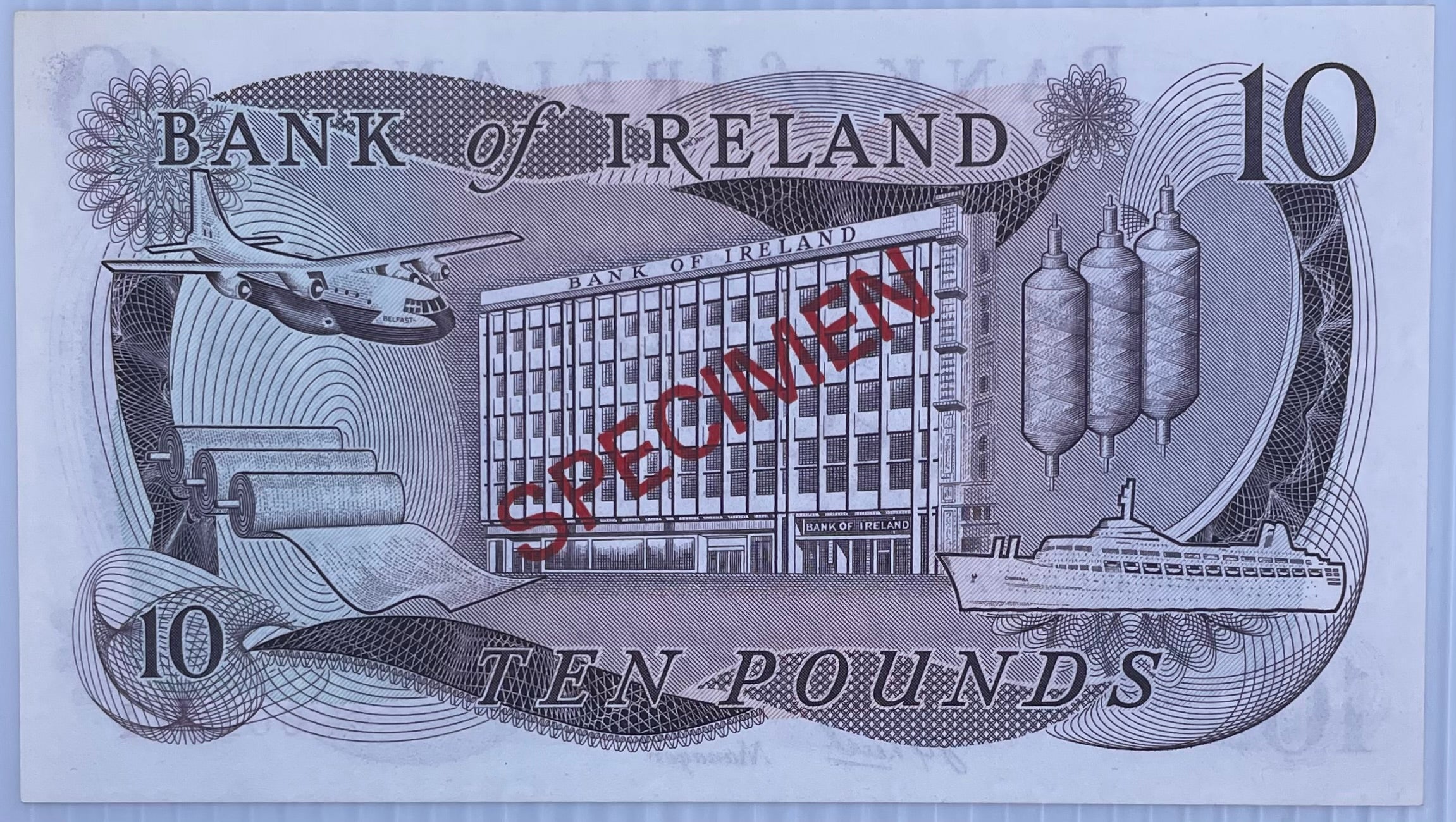 1978 Ireland 10 Pounds P-63 Specimen UNC World Banknote