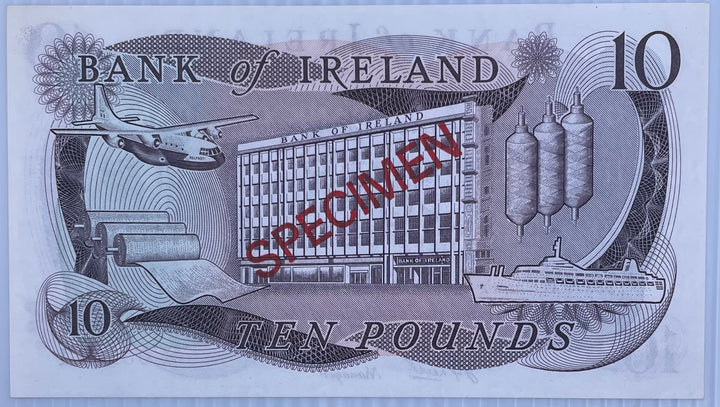 1978 Ireland 10 Pounds P-63 Specimen UNC World Banknote