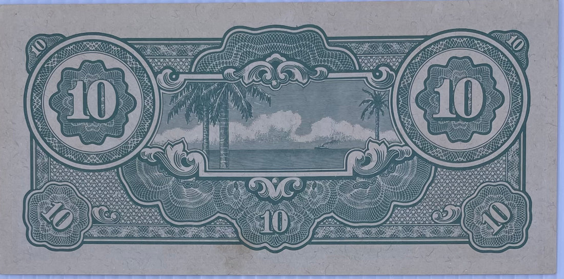 Malaya 1942-1944 10 Dollars Japanese Occupation WW2 P-M7c UNC, World Banknote