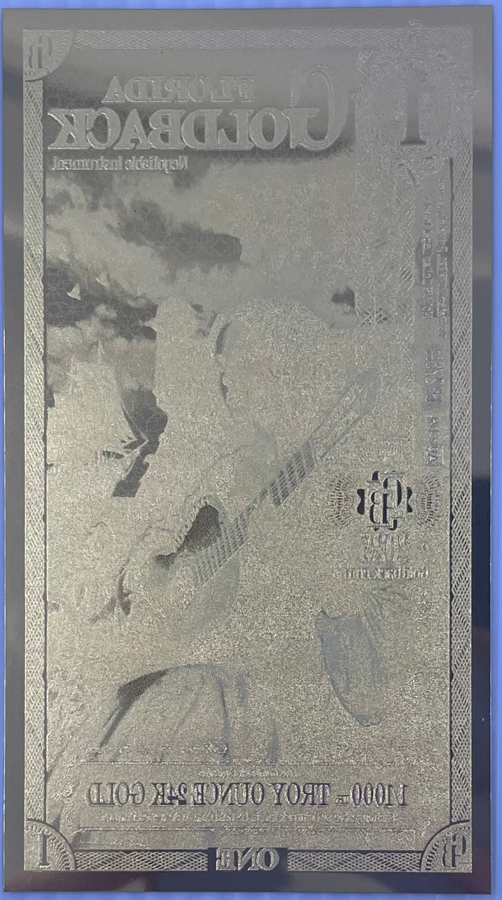 2025 1/2 Florida Goldback 24KT .999 Gold Foil Note 1/2000th oz UNC Banknote