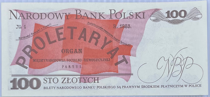 1988 Poland 100 Zlotych P-143 UNC World Banknote