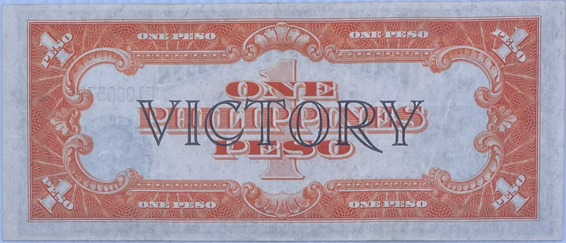 Philippines 1 Peso 1944 Series 66 P-94 WWII Victory World Banknote From Lot