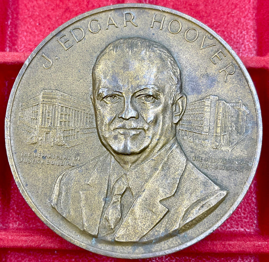1972 J. Edgar Hoover FBI Bronze Medal  Medallic Art Co Coin