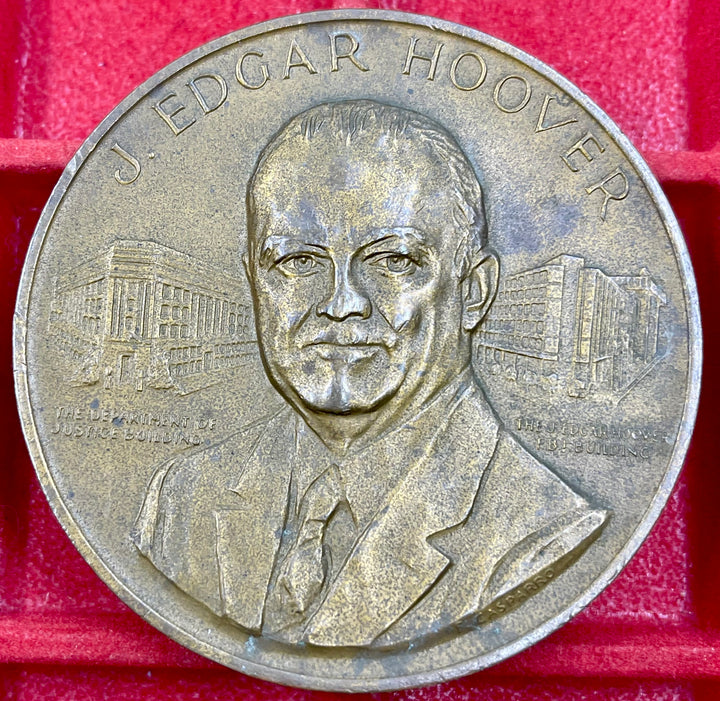 1972 J. Edgar Hoover FBI Bronze Medal  Medallic Art Co Coin