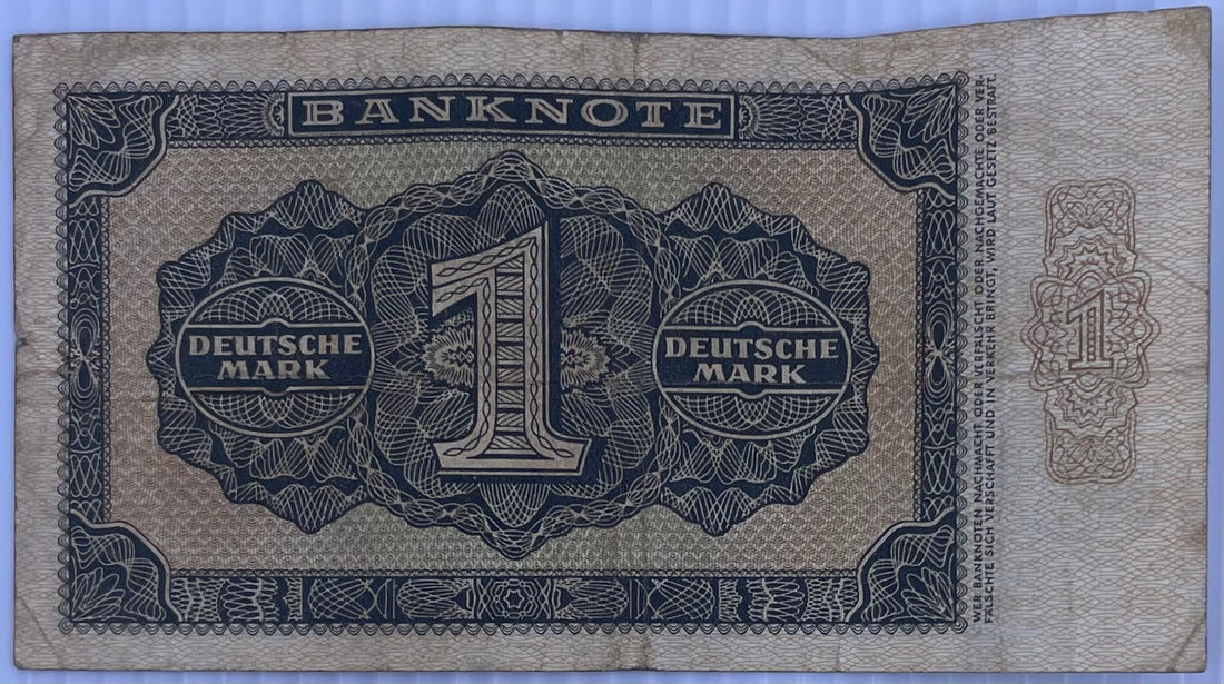 1948 Germany 1 Mark P-13 Used World Banknote