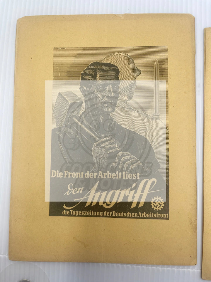 DAF Die Deutsche Arbeitsfront Betriebs Information No. 12 & 14 1940 Nazi Germany - Cool Coins & Notes