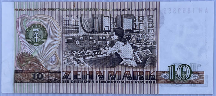 1975 Germany DDR 10 Mark P-28 Circulated World Banknote